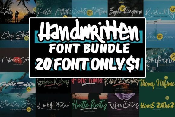 Download Handwritten Font Bundle - Written font Collection